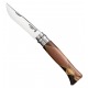 COUTEAU OPINEL LUXE N° 8 CHAPERON MANCHE MARQUETERIE LAME INOX POLI